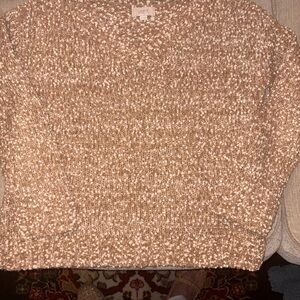 LOFT Women's Tan V-Neck Sweater XS
